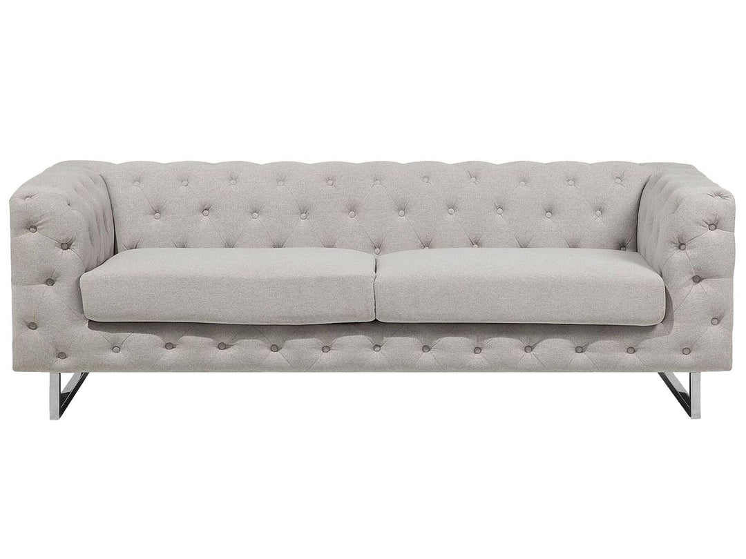 Vissland 3 Seater Fabric Sofa Beige