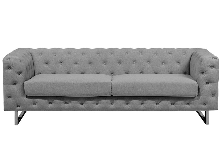 Vissland 3 Seater Fabric Sofa Grey