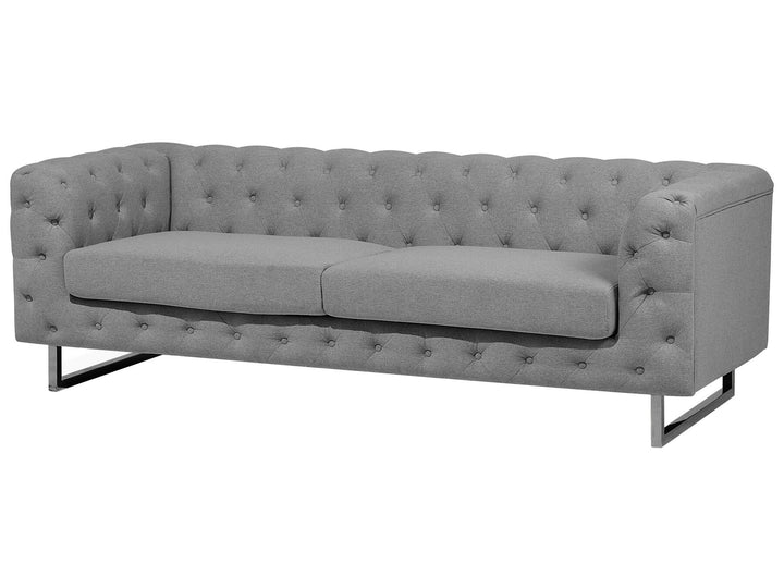 Vissland 3 Seater Fabric Sofa Grey