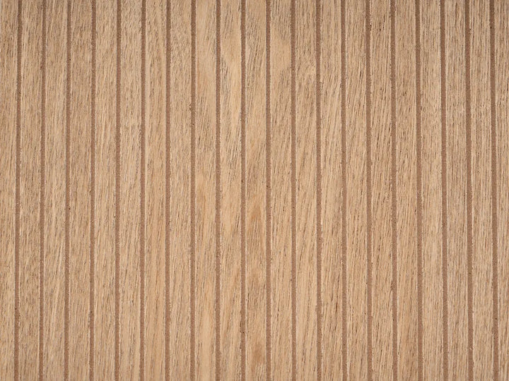 2 Door Sideboard Natural Ash Wood Black Berowalt