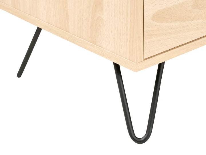 2 Door Sideboard Light Brown Carmel