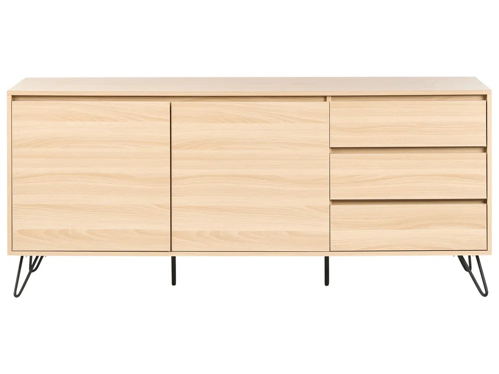 2 Door Sideboard Light Brown Carmel