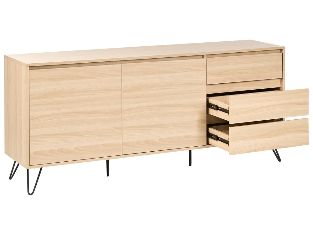 2 Door Sideboard Light Brown Carmel