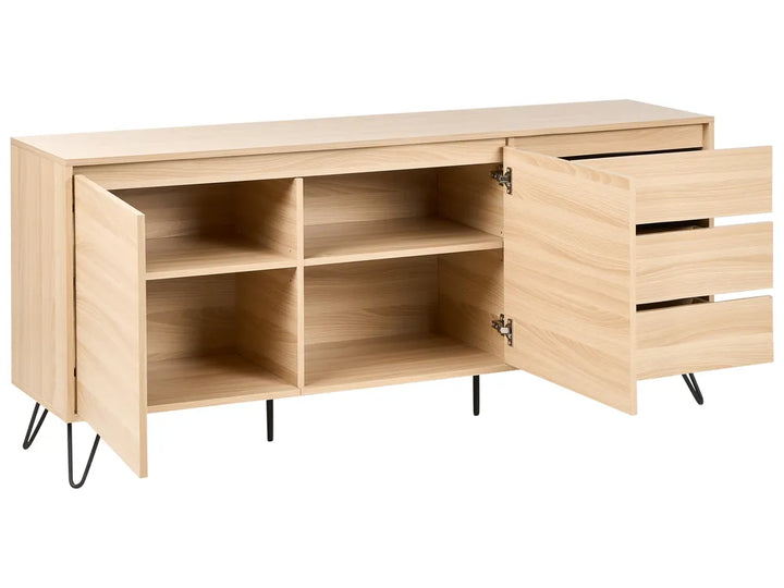 2 Door Sideboard Light Brown Carmel