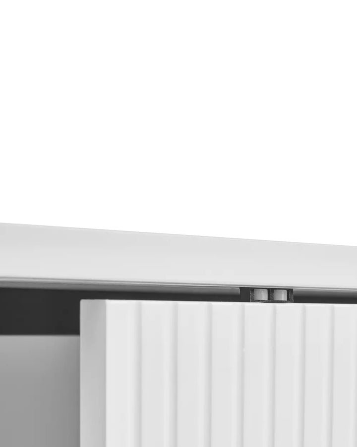 Glass Display Sideboard White Voight