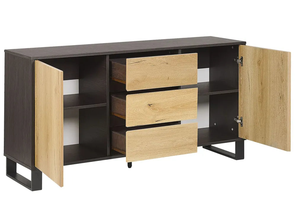2 Door Sideboard Brown/ Black Ilesha
