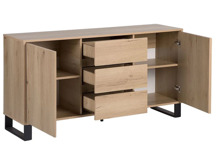 2 Door Sideboard Light Brown Ilesha