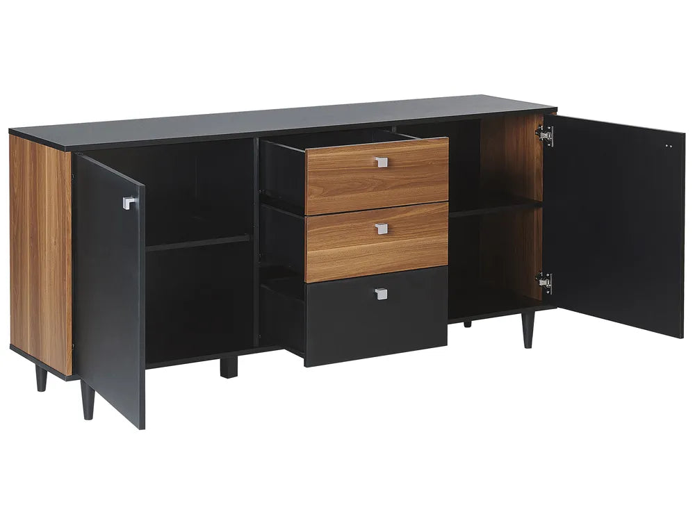 2 Door Sideboard Black Fortville