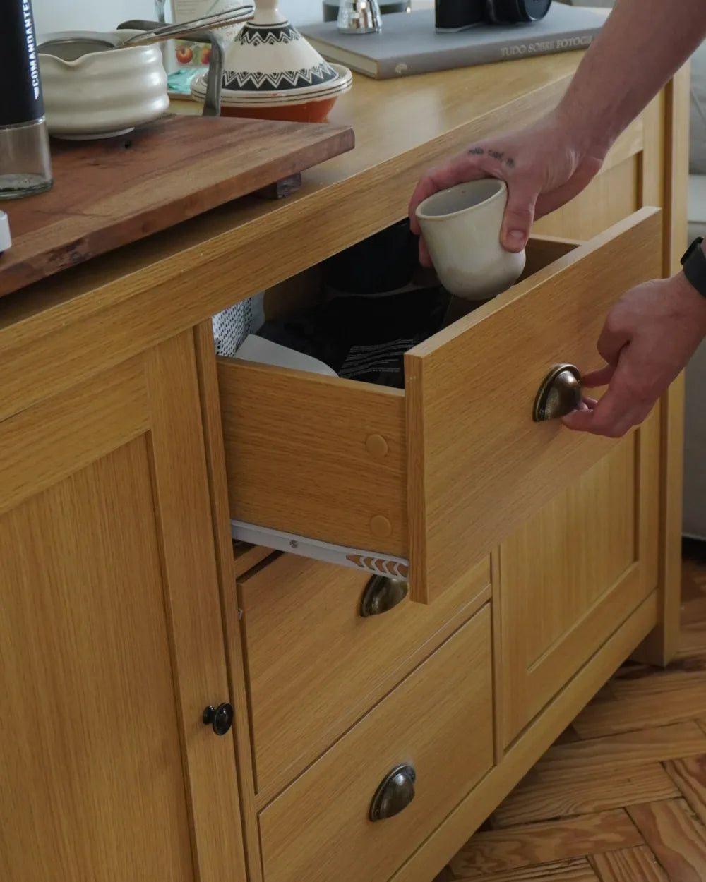 2 Door Sideboard Light Brown Laverda
