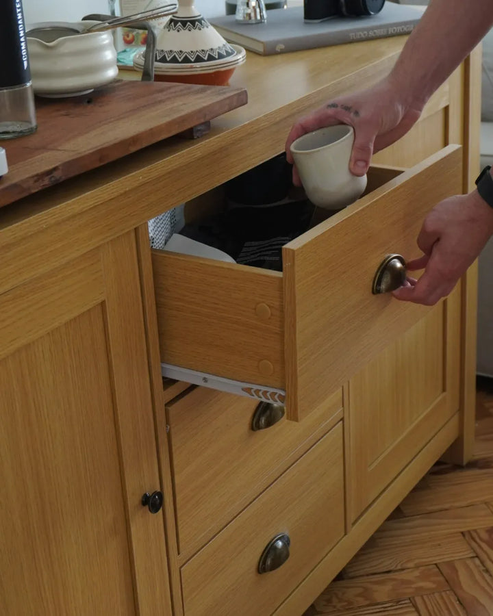 2 Door Sideboard Light Brown Laverda