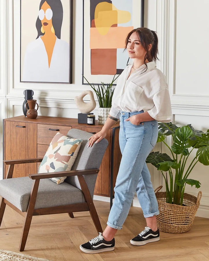 2 Door Sideboard Dark Brown Draylen