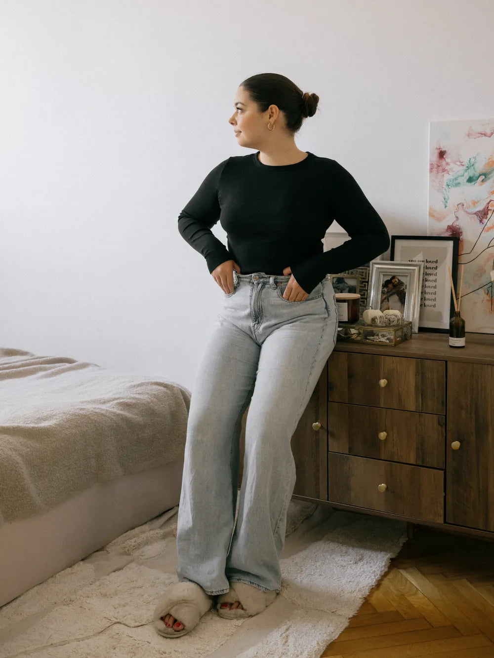 2 Door Sideboard Dark Brown Truby