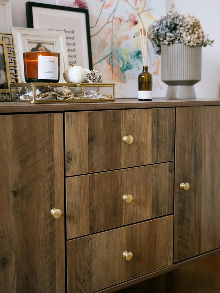 2 Door Sideboard Dark Brown Truby