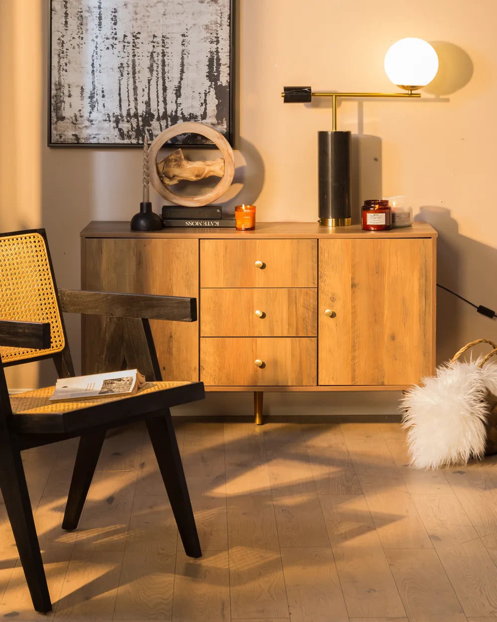 2 Door Sideboard Dark Brown Truby