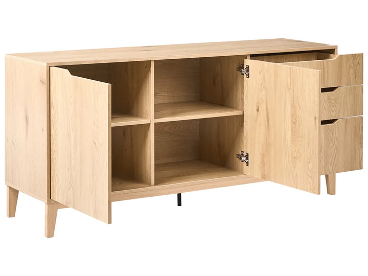 2 Door Sideboard Light Brown Morlan