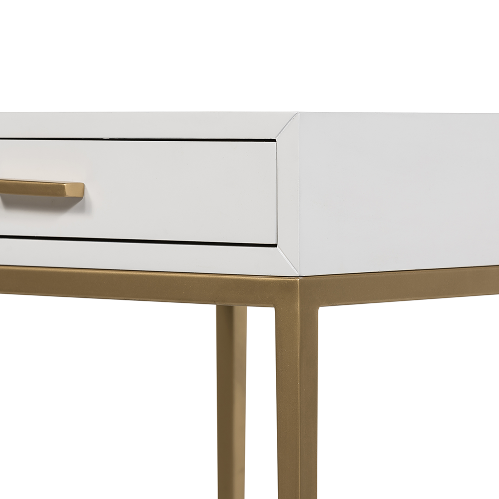 D.I. Designs Berkeley White Bedside Table | 1 Drawer