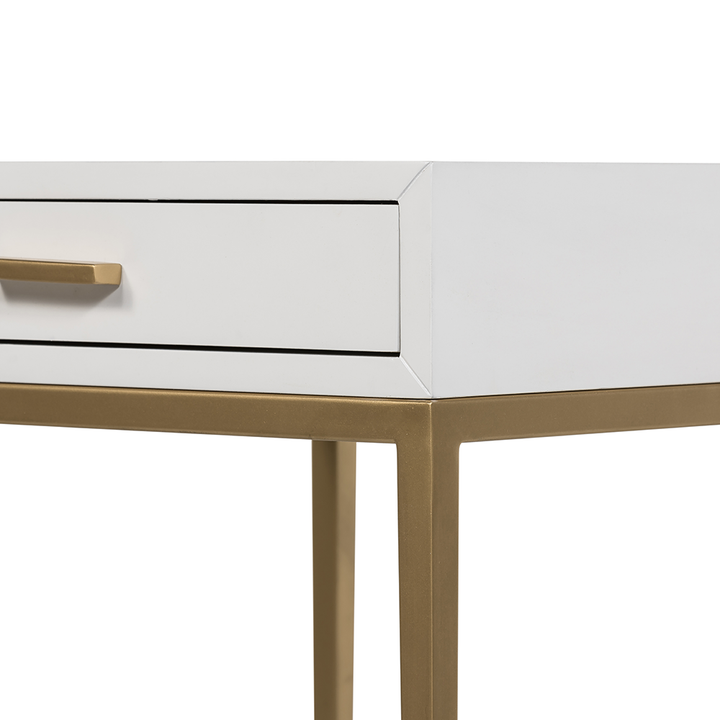 D.I. Designs Berkeley White Bedside Table | 1 Drawer