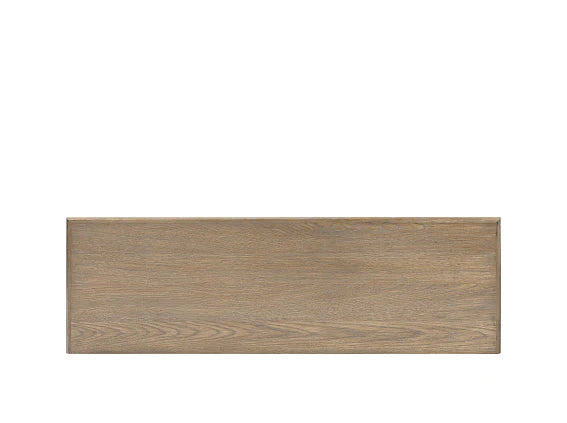 D.I. Designs Wickham Natural Oak Wood Ribbed Console Table