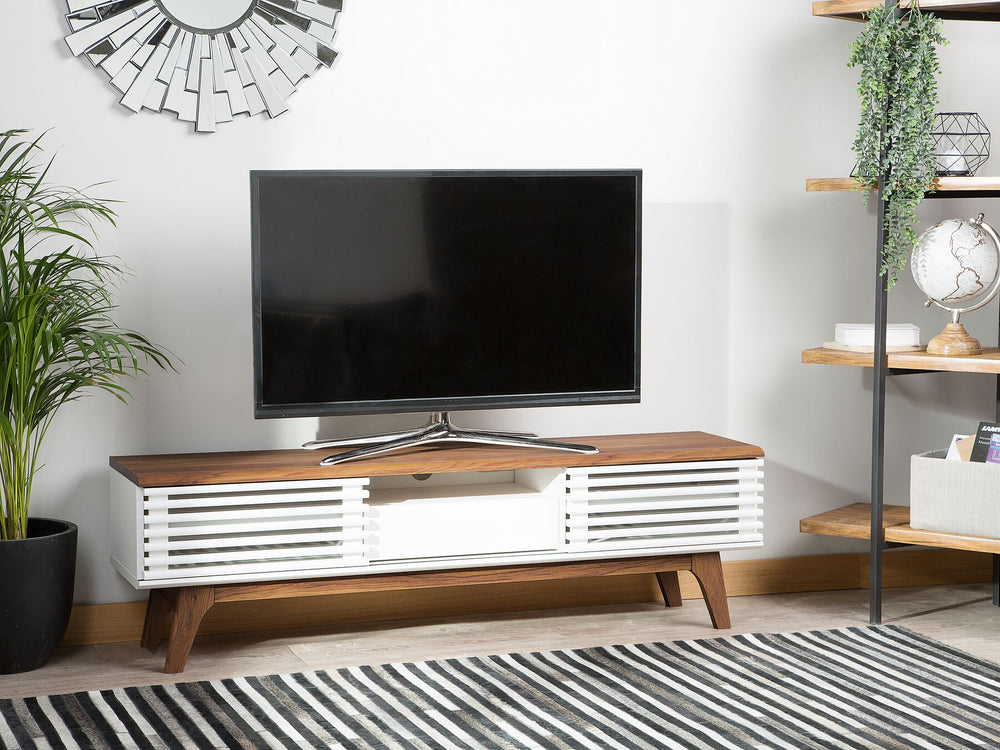 TV Stand DETROIT Brown/ White