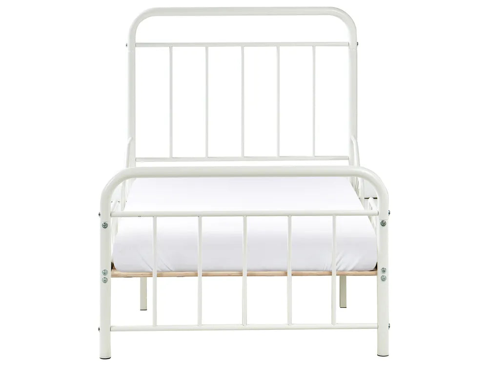 Extendable Kids Bed Metal 90 x 200 cm (EU Single) Off-White Isamari