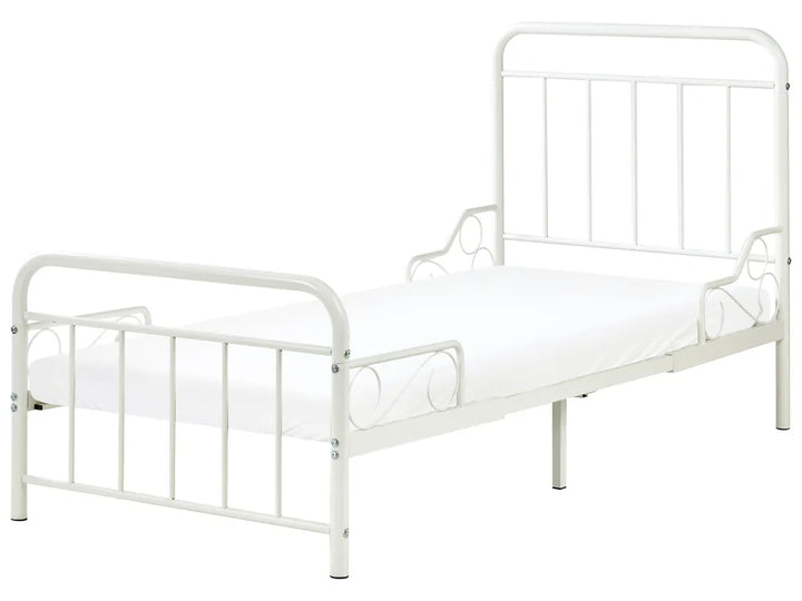 Extendable Kids Bed Metal 90 x 200 cm (EU Single) Off-White Isamari