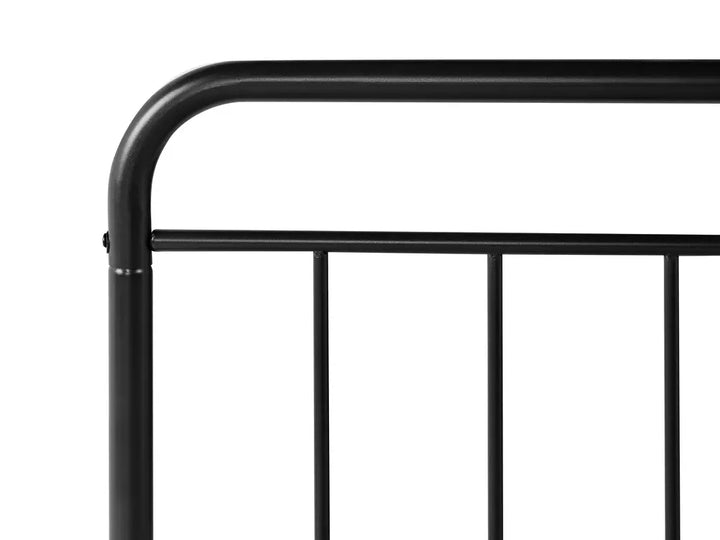 Extendable Kids Bed Metal 90 x 200 cm (EU Single) Black Isamari