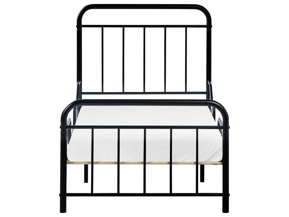 Extendable Kids Bed Metal 90 x 200 cm (EU Single) Black Isamari