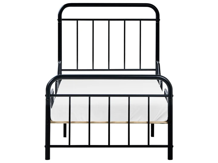 Extendable Kids Bed Metal 90 x 200 cm (EU Single) Black Isamari