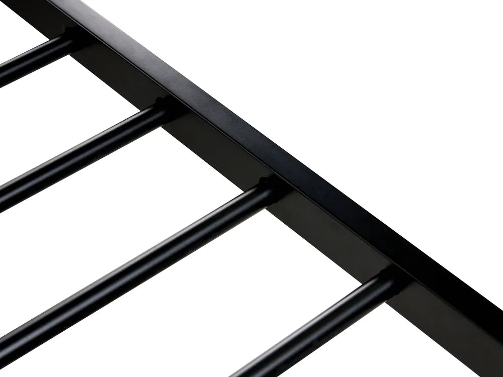 Bed PE Rattan 140 x 200 cm (EU Double) Black Carrold