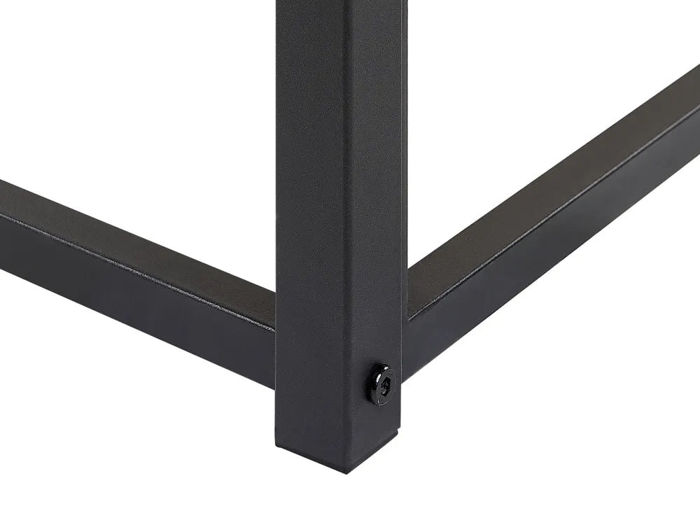 Bed Metal 180 x 200 cm (EU Super King) Black Amylia