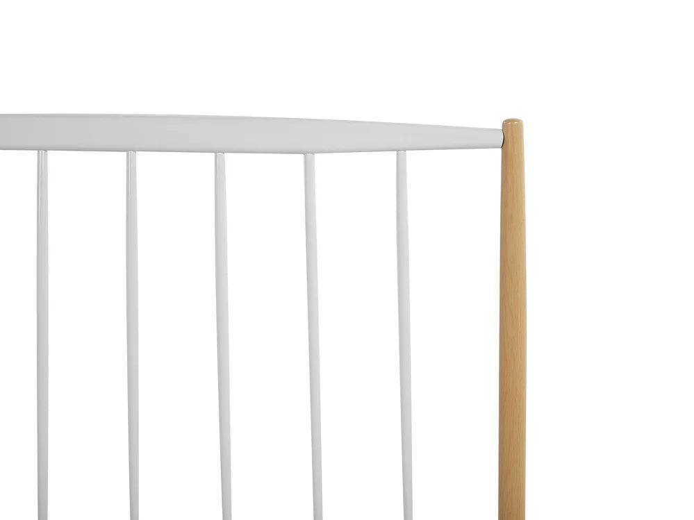 Bed Metal 160 x 200 cm (EU King Size) White Bret