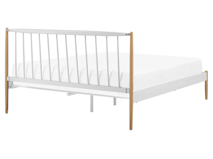 Bed Metal 160 x 200 cm (EU King Size) White Bret