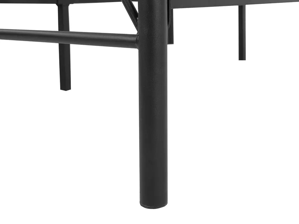 Bed Metal 140 x 200 cm (EU Double) Black Rondo