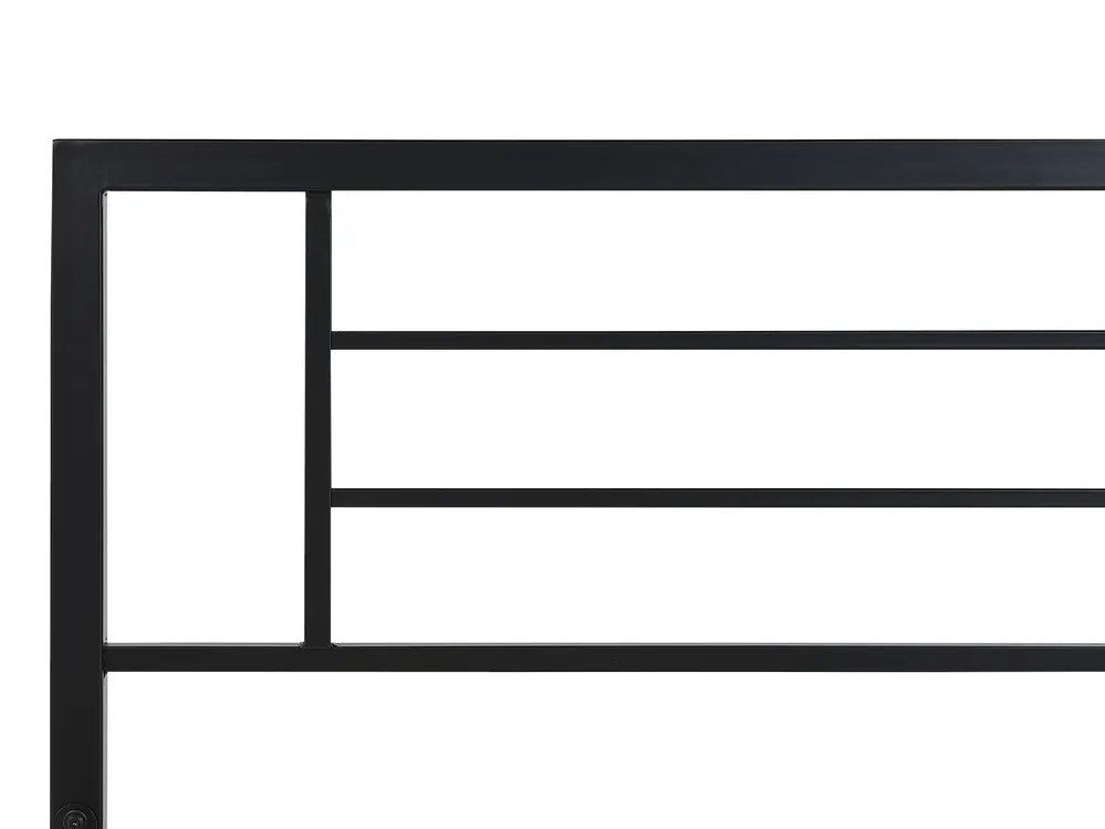 Bed Metal 180 x 200 cm (EU Super King) Black Ibaka