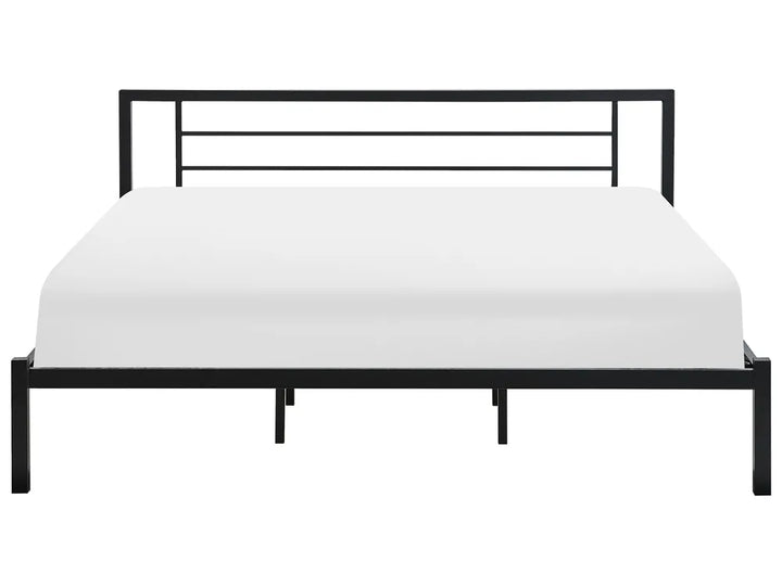 Modern black super king bed frame