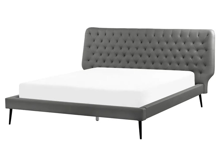 Modern grey upholstered bedroom set