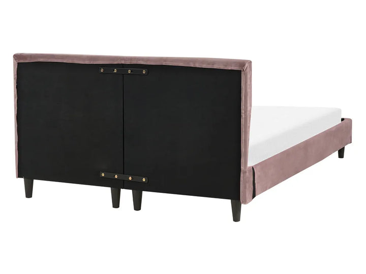 Bed Velvet 140 x 200 cm (EU Double) Pink Candler