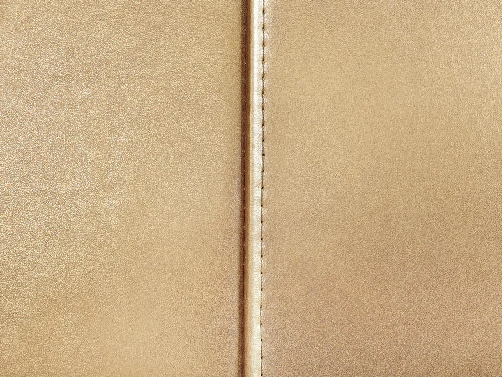 Bed with LED Leather 180 x 200 cm (EU Super King) LED Gold Arlex
