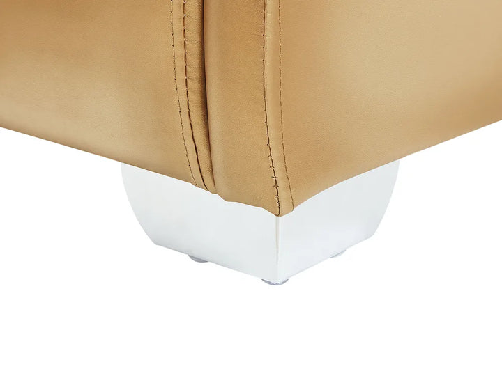 Bed with LED Leather 180 x 200 cm (EU Super King) LED Gold Arlex