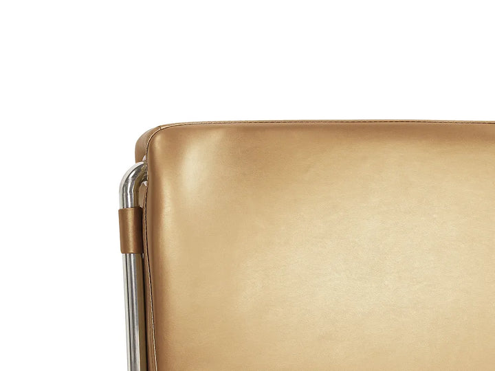 Bed with LED Leather 180 x 200 cm (EU Super King) LED Gold Arlex
