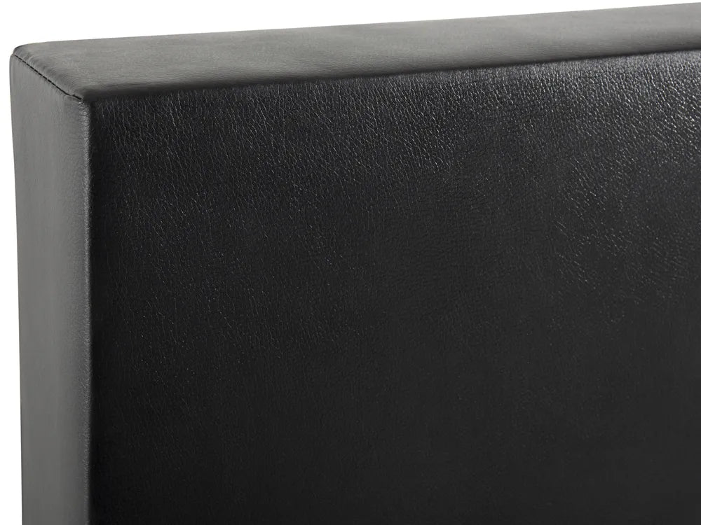 Divan Bed Faux Leather 180 x 200 cm (EU Super King) Black Ardin