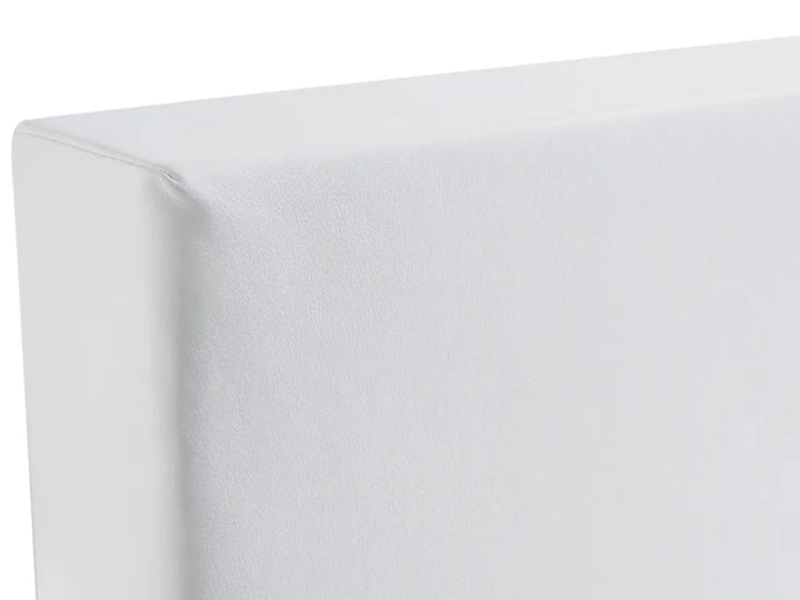 Divan Bed Faux Leather 180 x 200 cm (EU Super King) White Ardin