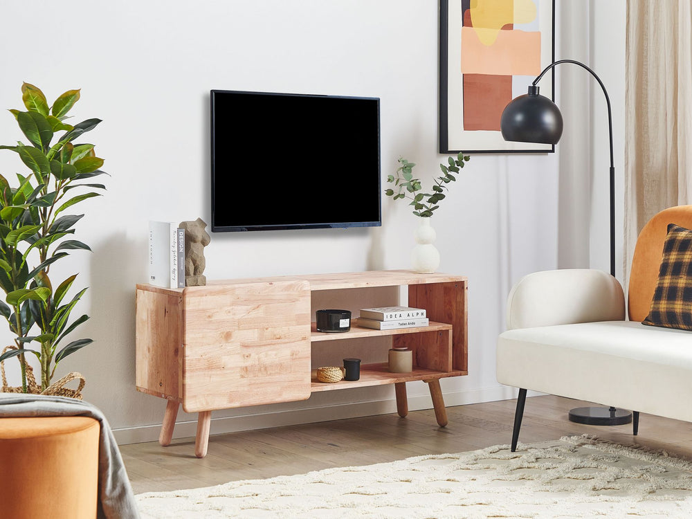 TV Stand Wood Light Brown WESTFIELD