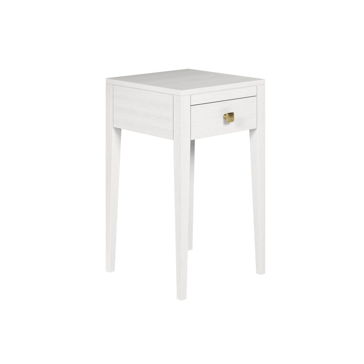 D.I. Designs Radford White Oak Wood Bedside Table | 1 Drawer