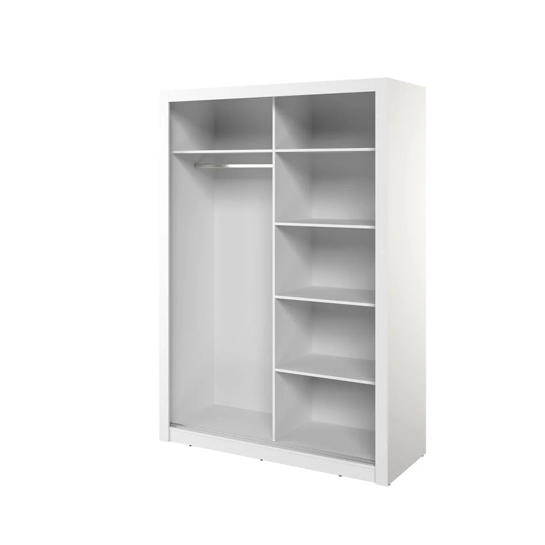 Isabella Sliding Door Wardrobe 150cm White