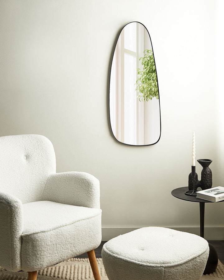 Cergy Wall Mirror Metal Black