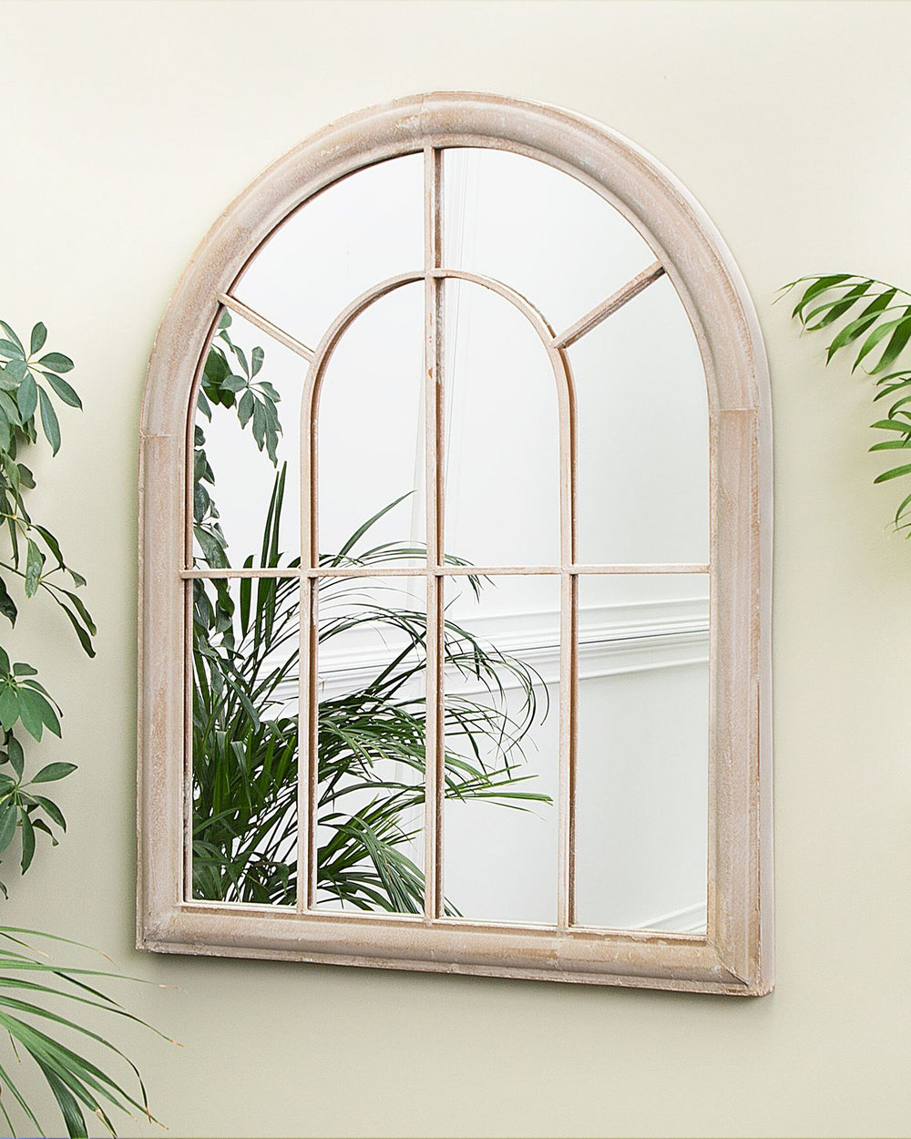 Embry Wall Mirror Metal Beige