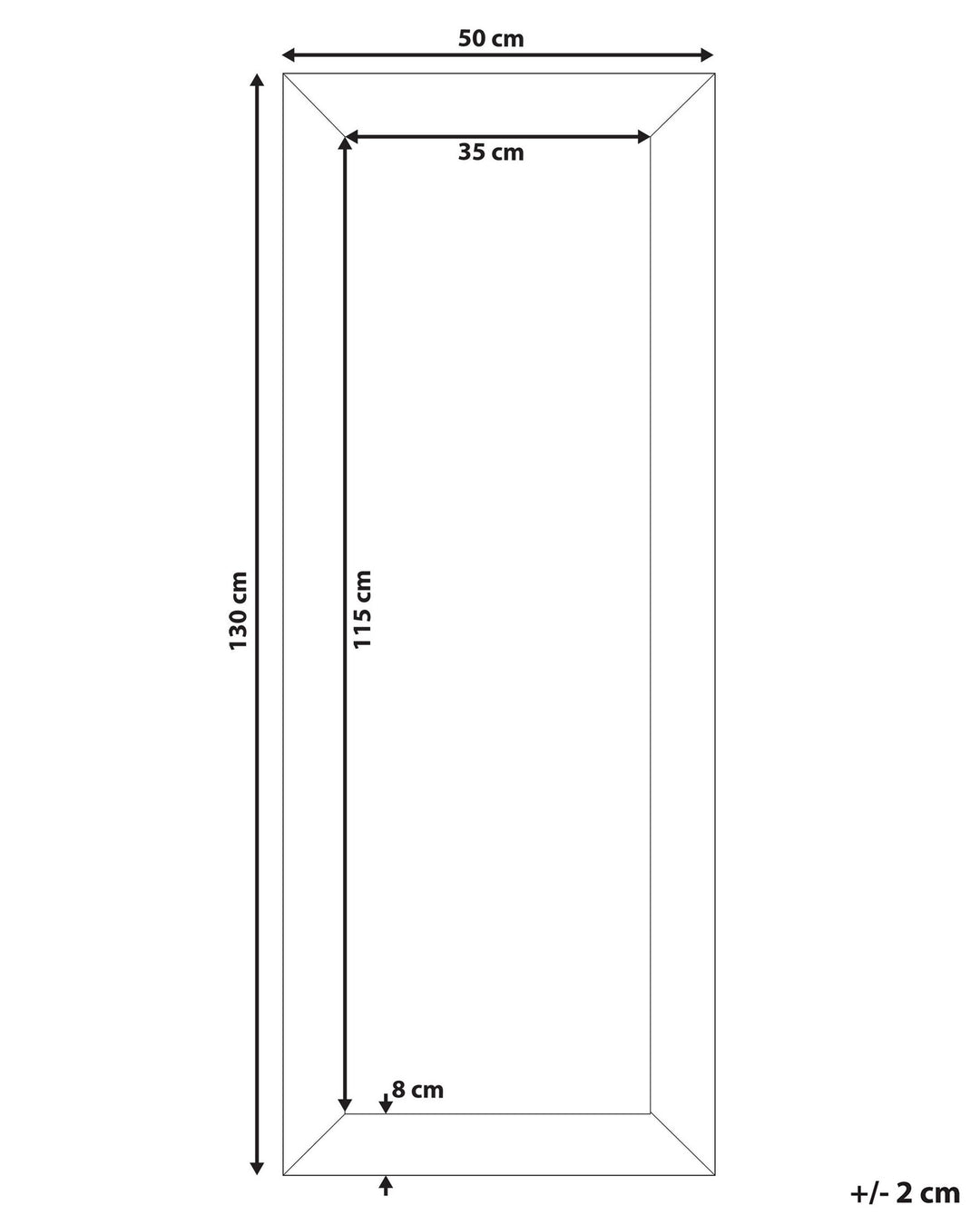 Plaisir Wall Mirror Black