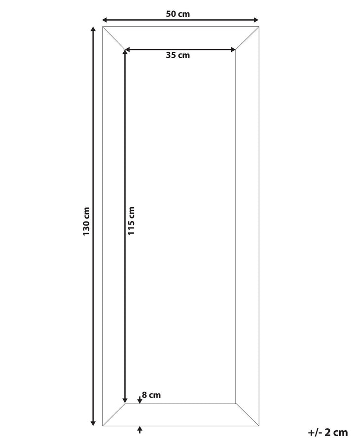 Plaisir Wall Mirror Black