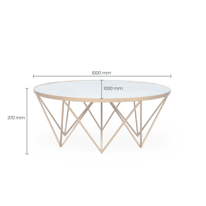 D.I.Designs Crofton Round Coffee Table White